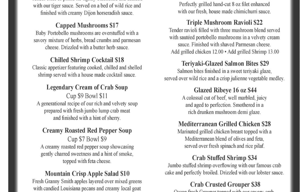 Ring in the New Year with an Unforgettable Dinner at Pine Lodge Steakhouse